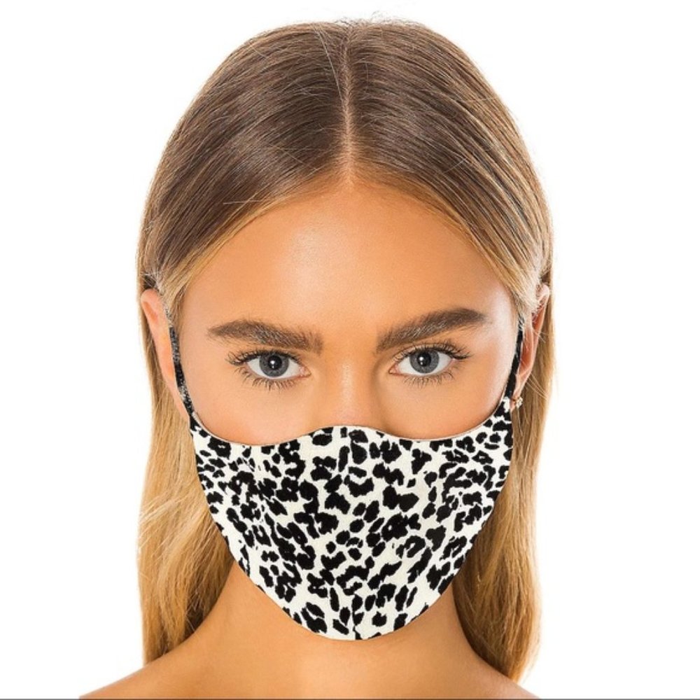 NWOT GRLFRND Animal print face mask from REVOLVE